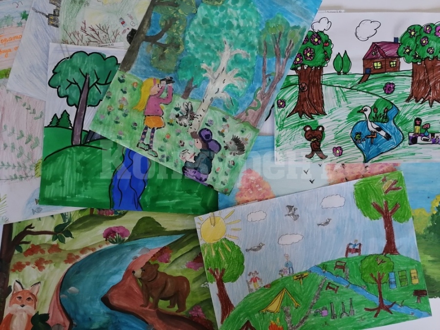 Над 160 рисунки на деца участват в конкурса “Гората е живот... и обща отговорност!” СНИМКИ