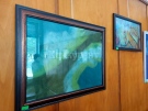 Изложба на картини, изработени от цветна вълна, бе открита  в НЧ \