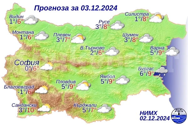 Ето какво ще бъде времето днес
