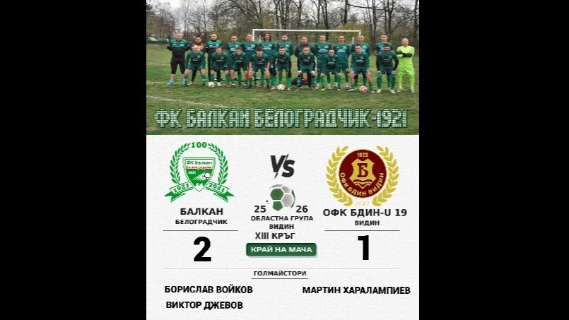 Балкан победи и Бдин