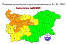 Обявени са жълт и оранжев код за значителни валежи днес