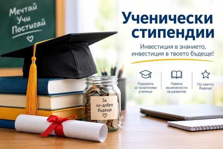 Община Монтана отпуска стипендии за даровити ученици в науката, изкуството и спорта