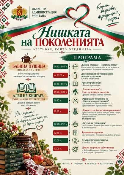 Тази събота - „Нишката на поколенията“ в Монтана