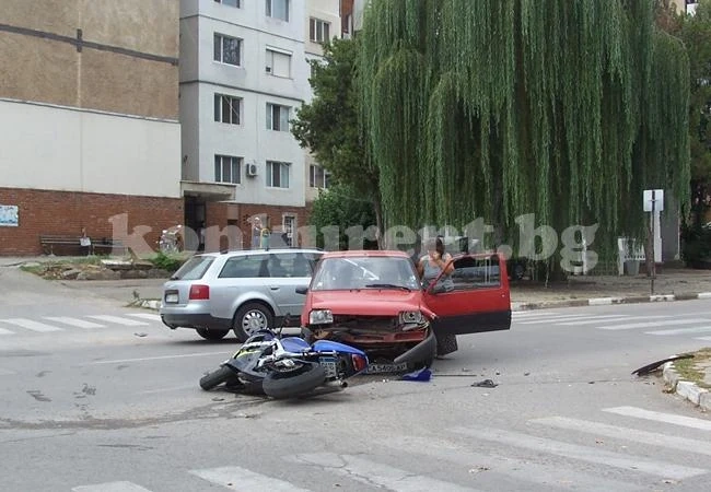 Моторист се размаза пред КАТ