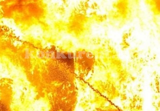 Пожар горя в Малорад