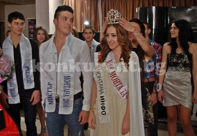 Студентка и бивш футболист са Мис и Мистър Монтана за 2014