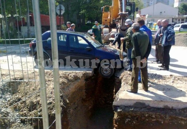 Разсеян врачанин скочи в изкоп на водния цикъл