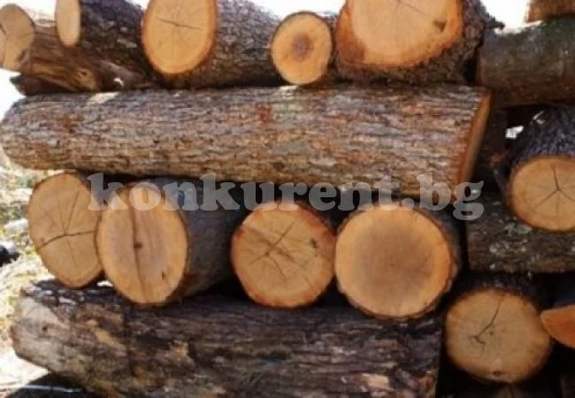 Иззеха камион с 4 кубика дърва