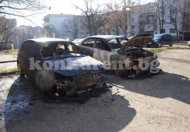 /СНИМКИ/ Ченгетата на крак, заради палеж на коли