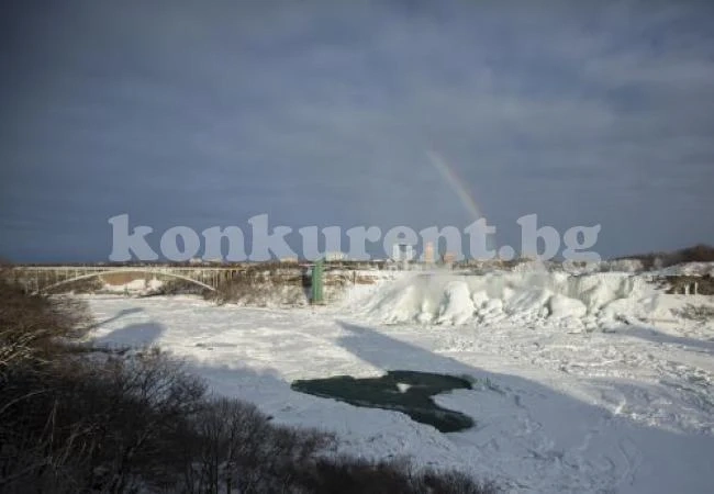 Ниагарският водопад замръзна