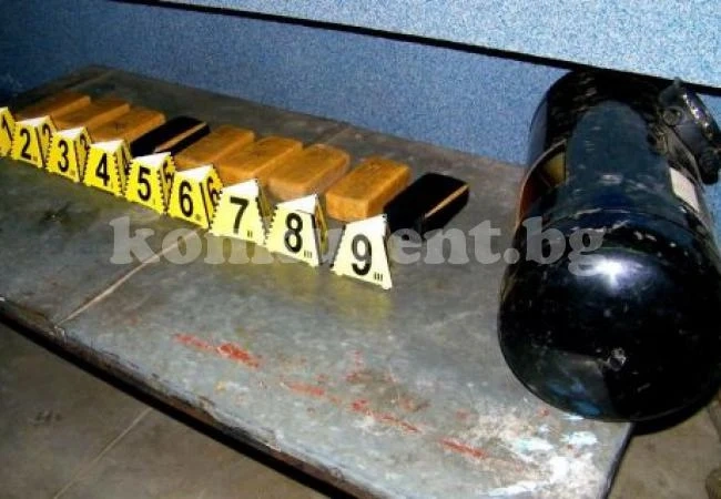 Спипаха 9,5 кг хероин в газова бутилка