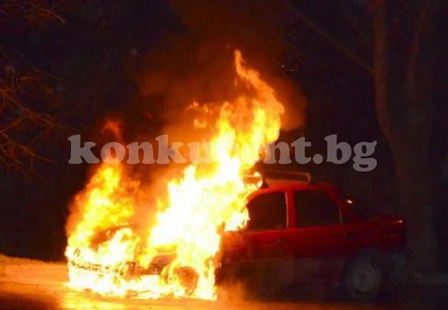 Горялата кола в Мездра е ползвана от полицай