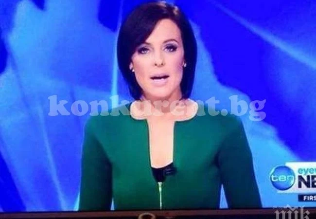 ТВ водеща се появи в ефира с костюм, изрязан във формата на пенис