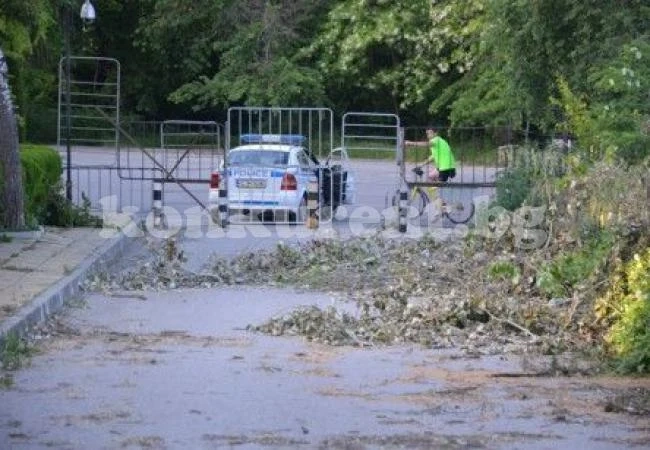 Полиция пази свлачището в морската градина на Варна
