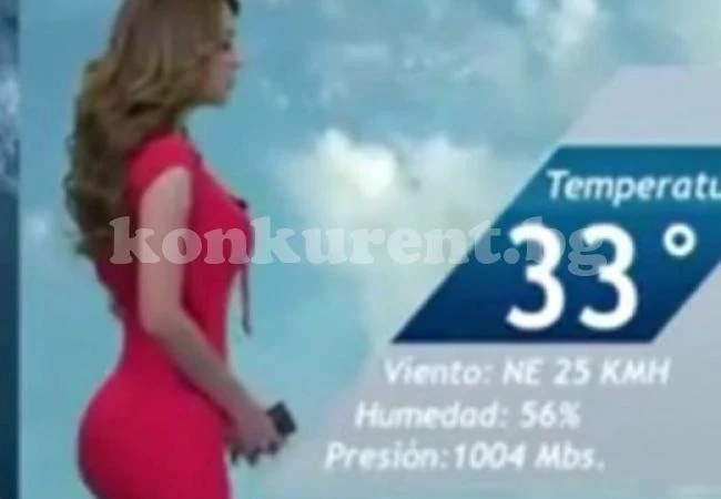 Синоптичка обира мъжките погледи с перфектна фигура (ВИДЕО)