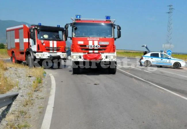 Туристи в паника: Пожар вилнее между Слънчев бряг и Св.Влас