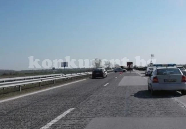 Зрелищна катастрофа на магистрала \