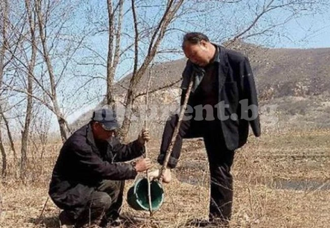 Слепец и мъж без ръце посадиха 10 000 дръвчета (СНИМКИ)