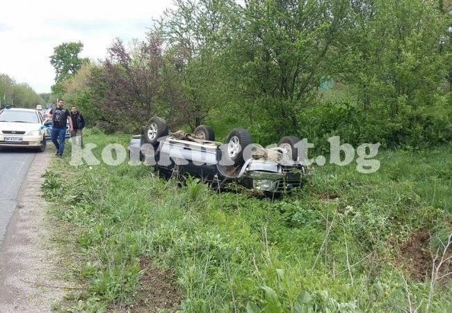 Зрелищна катастрофа по чудо се размина без пострадали