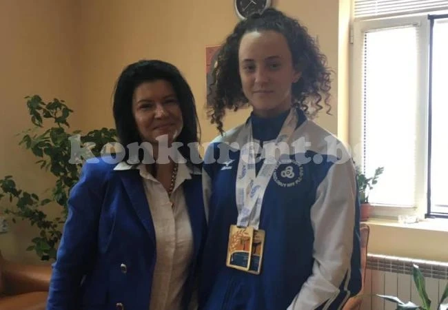 Кметицата на Козлодуй прие европейска шампионка