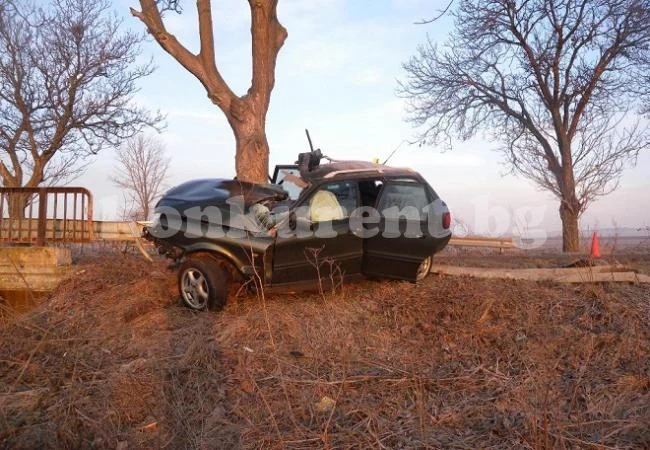 Жена заби колата си в дърво /ОБНОВЕНА/