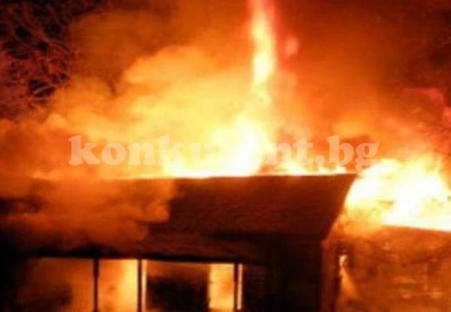 Горя стопанска постройка в Замфирово