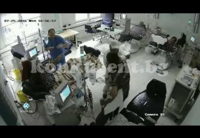 Мъж подпали пациентите на болница по време на хемодиализа (ВИДЕО 18+)