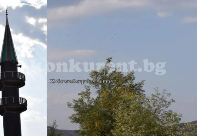 Знамение: Белите щъркели на Източните Родопи се събраха край Джамията на 7-те девойки, преди да отлетят за топлия юг (СНИМКИ)