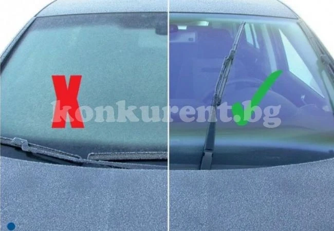Изхвърлете стъргалката за лед! Тази смес чисти предното стъкло на колата за секунди