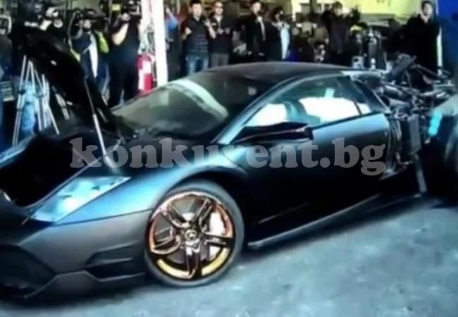 Потрошиха Lamborghini за назидание (ВИДЕО)