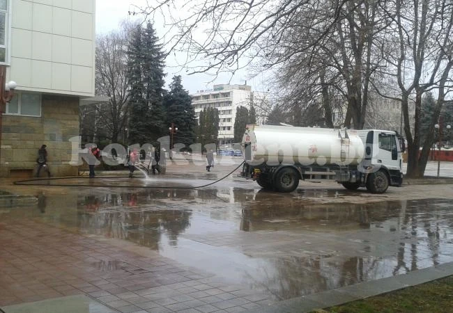 Мият улиците на Монтана