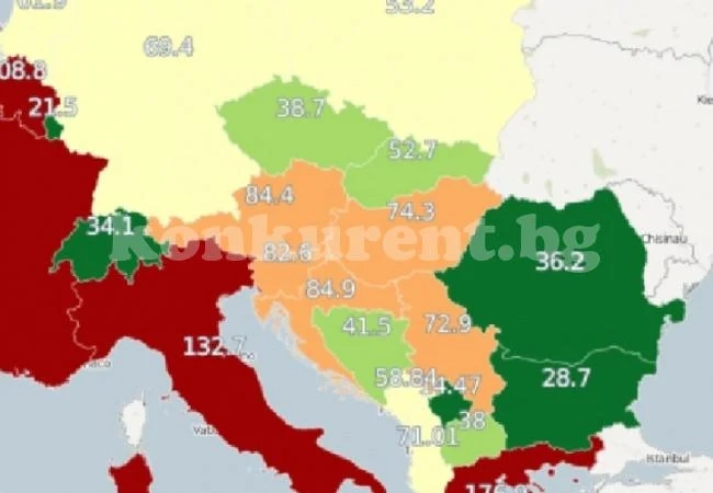 България сред най-малко задлъжнелите в Европа
