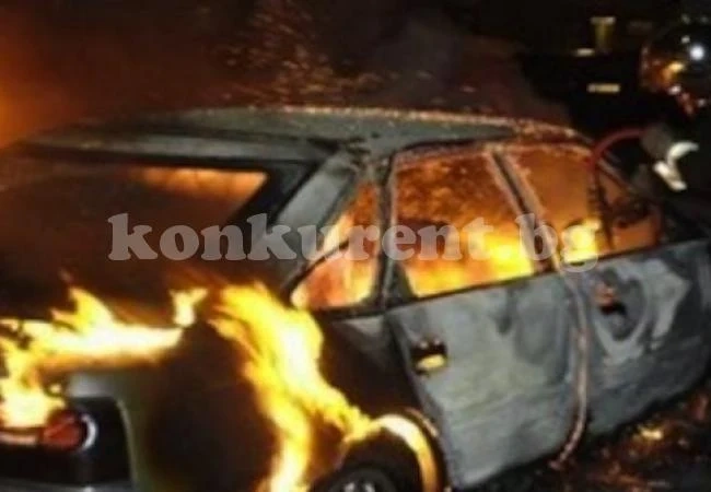 Подпалена откриха открадната кола в Монтана