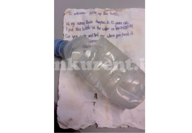 След 20 години и 350 км., едно писмо в бутилка стигна до...
