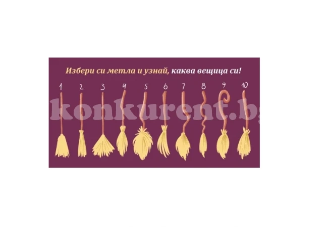 Дами, изберете коя метла ще яхнете и узнайте каква вещица сте  