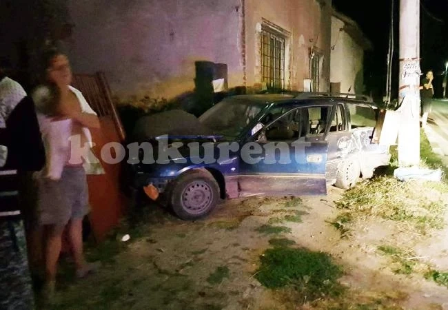 Пиян натресе кола в стълб и избяга от полицията ОБЗОР