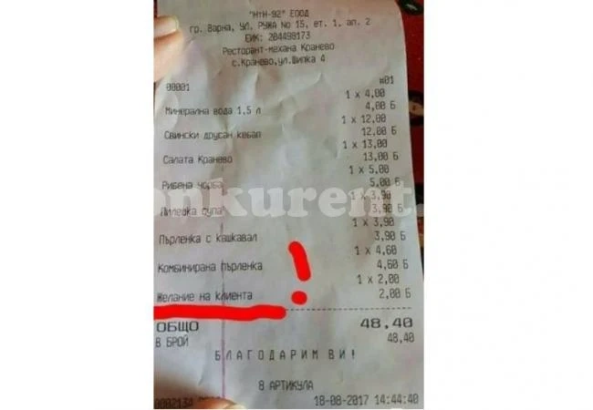 Ресторант поиска от клиент пари за...
