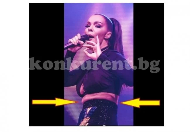 Какво се случва с Галена? Роклята й ще се пръсне по шевовете, а се бута само в скандално тесни дрехи
