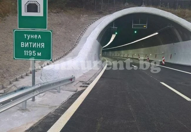 Пуснаха движението по ремонтираната тръба на тунел „Витиня“