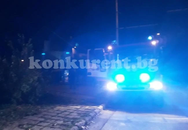 Пожар лумна край бензиностанция във Враца
