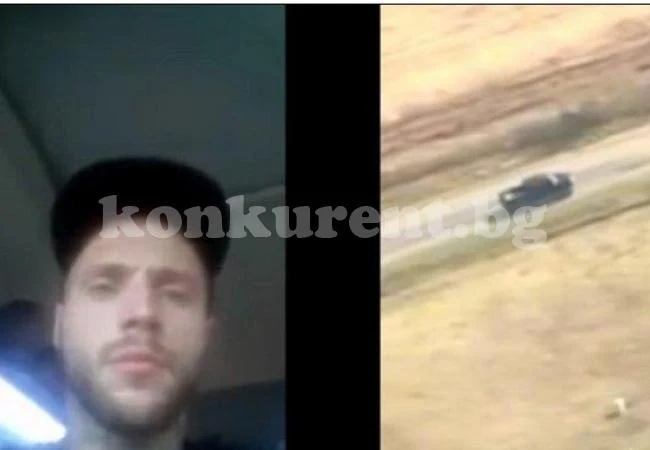(ВИДЕО)Престъпник предава на живо как го преследват полицаи
