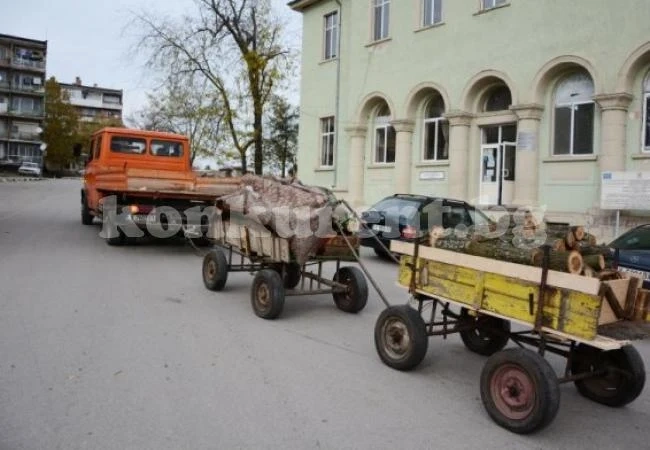 Униформени иззеха 2 каруци с незаконни дърва