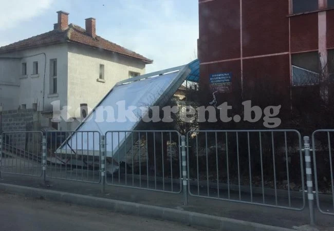 Стихия удари Враца, прекърши дървета СНИМКИ