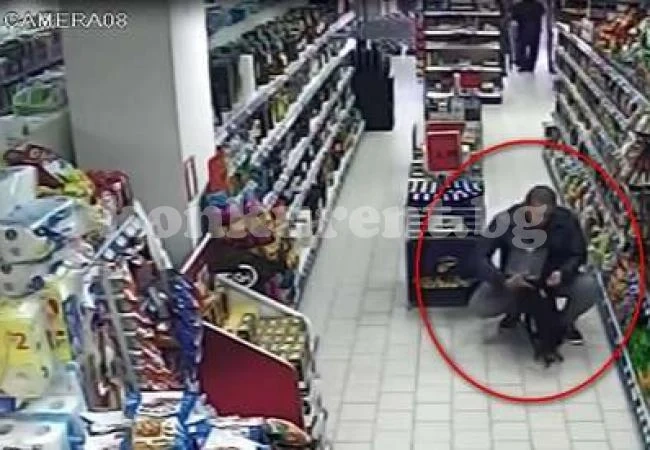 Гладен апаш „напазарува” в хранителен магазин