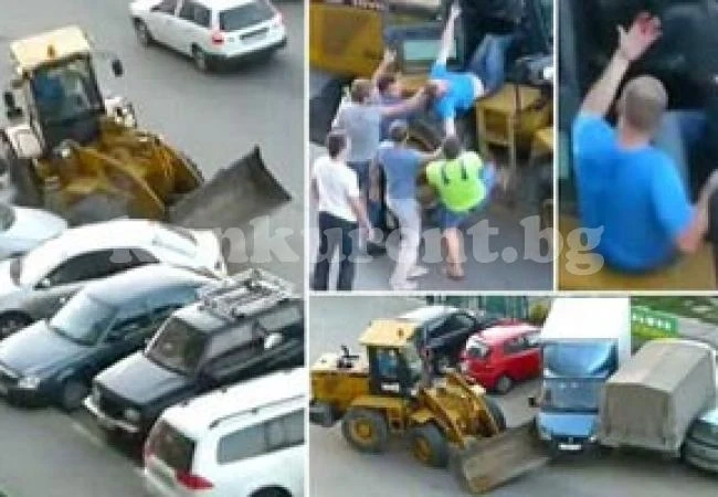 Бясна тълпа напада пиян багерист в Русия (видео)