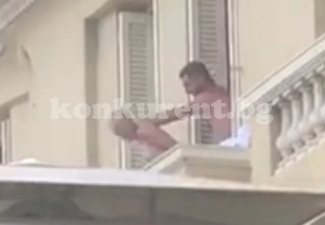Очевидец към страстна двойка, правеща секс на балкон: Не бързайте толкоз! (СНИМКИ 18+) 