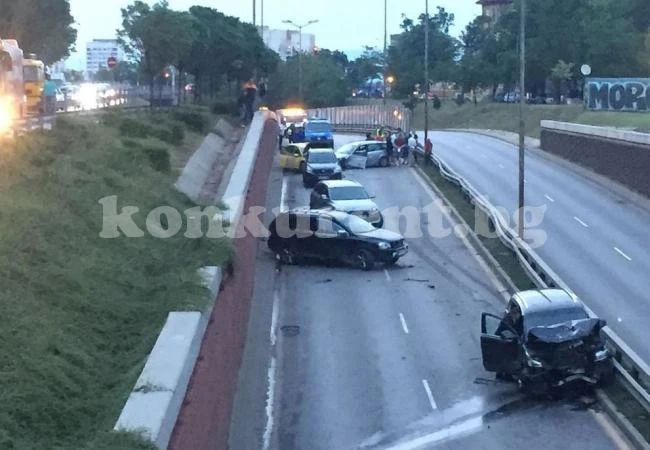 След верижната катастрофа в София: задържаха шофьор, бил пиян