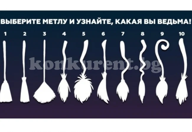 Забавен тест! Изберете си метла и разберете каква вещица сте!