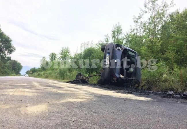 Жена преспа в ареста, опита да прикрие автора на катастрофа с изгорелия „Форд Фиеста“ СНИМКИ