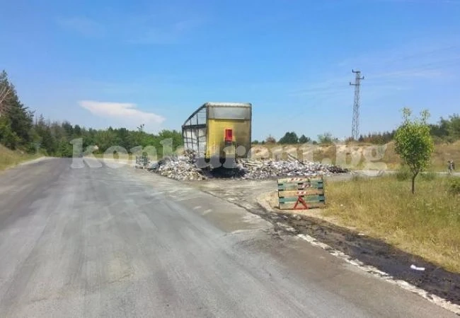 ТИР се запали в движение между Мизия и Оряхово